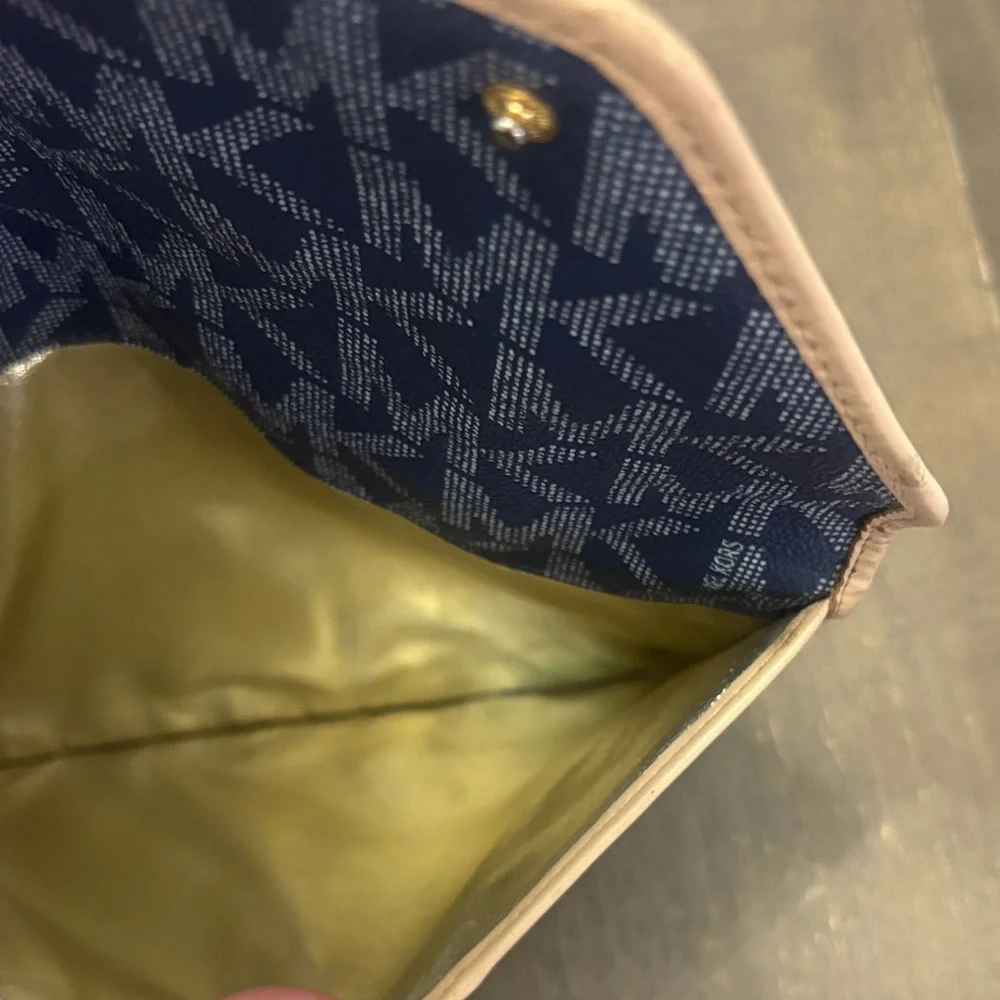 Michael Kors Navy Monogram iPad Bag